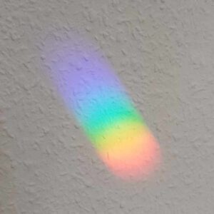 Regenbogen durch Kristall