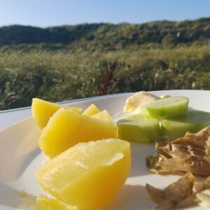 Abendessen in den Dünen 